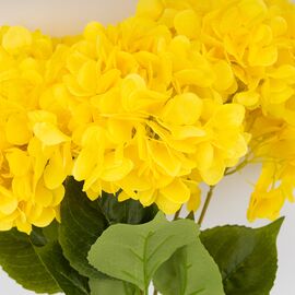 Букет гортензий, 5 бутонов, желтый, 48 см, изображение 2 ᐒ купить на  ❤ Like7km.com.ua
