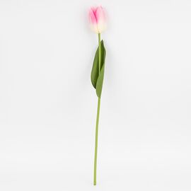 Искусственный тюльпан с эффектом живого прикосновения, кремово-розовый, 45 см, изображение 4 ᐒ купить на  ❤ Like7km.com.ua