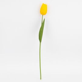 Искусственный тюльпан с эффектом живого прикосновения, желтый, 45 см, изображение 4 ᐒ купить на  ❤ Like7km.com.ua