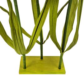 Большие ростовые декоративные цветы на стойке, бело-оранжевые, 165 см, изображение 4 ᐒ купить на  ❤ Like7km.com.ua