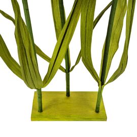 Большие ростовые декоративные цветы на стойке, бело-желтые, 165 см, изображение 4 ᐒ купить на  ❤ Like7km.com.ua