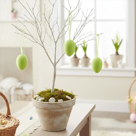 Набор из 3 подвесных флоковых крашанок, зеленый, 9,5 см, изображение 4 ᐒ купить на  ❤ Like7km.com.ua