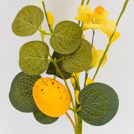 Пасхальная декоративная веточка "Желтая крашанка", 26 см, изображение 2 ᐒ купить на  ❤ Like7km.com.ua