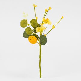 Пасхальная декоративная веточка "Желтая крашанка", 26 см, изображение 3 ᐒ купить на  ❤ Like7km.com.ua