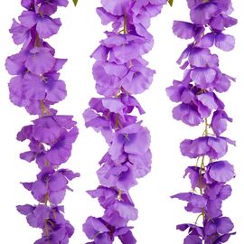 Искусственная свисающая ветвь "Глициния", сиреневая, 103 см, изображение 3 ᐒ купить на  ❤ Like7km.com.ua