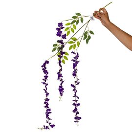 Искусственная свисающая ветвь "Глициния", фиолетовая, 110 см, изображение 2 ᐒ купить на  ❤ Like7km.com.ua