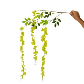 Искусственная свисающая ветвь "Глициния", зеленая, 110 см, изображение 2 ᐒ купить на  ❤ Like7km.com.ua