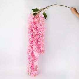 Искусственная свисающая ветвь "Глициния", розовая, 165 см, изображение 2 ᐒ купить на  ❤ Like7km.com.ua