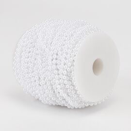 Гирлянда из бусин, белая, 15 м, изображение 3 ᐒ купить на  ❤ Like7km.com.ua