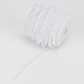 Гирлянда из бусин, белая, 15 м, изображение 4 ᐒ купить на  ❤ Like7km.com.ua