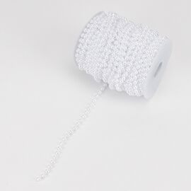 Гирлянда из бусин, белая, 15 м, изображение 4 ᐒ купить на  ❤ Like7km.com.ua