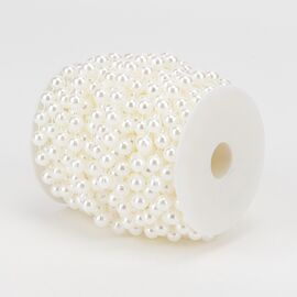 Гирлянда из бусин, кремовая, 15 м, изображение 3 ᐒ купить на  ❤ Like7km.com.ua