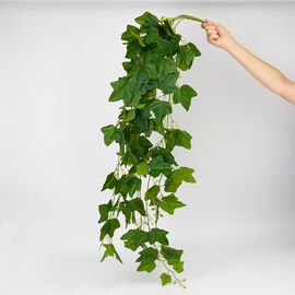 Искусственная свисающая ветка "Плющ", зеленая, 110 см, изображение 3 ᐒ купить на  ❤ Like7km.com.ua