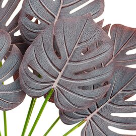 Ветвь монстеры темно-серая искусственная, изображение 3 ᐒ купить на  ❤ Like7km.com.ua