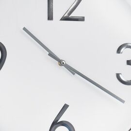 Часы "Эхо", бело-серебристые, 40 см, изображение 2 ᐒ купить на  ❤ Like7km.com.ua