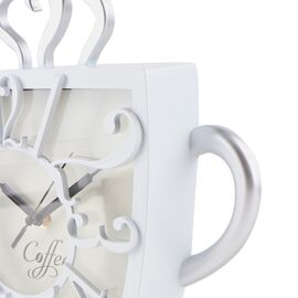 Часы "Чашка, белые", изображение 2 ᐒ купить на  ❤ Like7km.com.ua