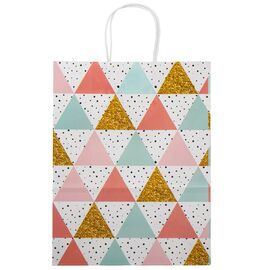 Подарочный пакет "Золотые фигуры", 25,5*33 см, изображение 3 ᐒ купить на  ❤ Like7km.com.ua