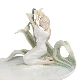 Блюдо "Девушка с нарциссом" (23 * 13 см)  VERONESE, изображение 4 ᐒ купить на  ❤ Like7km.com.ua