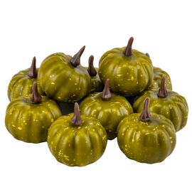 Декоративная тыква "Осенние краски", зеленая, 5,5 см, изображение 2 ᐒ купить на  ❤ Like7km.com.ua