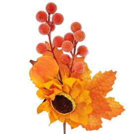 Искусственная ветвь "Солнечная осень", 23 см, изображение 2 ᐒ купить на  ❤ Like7km.com.ua
