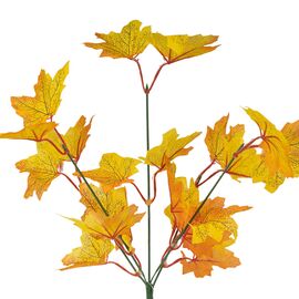 Искусственная ветвь "Золотой листопад", 30 см, изображение 2 ᐒ купить на  ❤ Like7km.com.ua