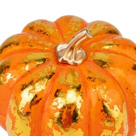 Декоративная тыква "Золотой блеск", 14 см, изображение 2 ᐒ купить на  ❤ Like7km.com.ua