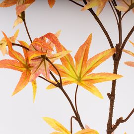 Искусственная ветка "Клен осенний", желтая, 85 см, изображение 4 ᐒ купить на  ❤ Like7km.com.ua