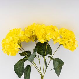 Букет гортензий, 5 бутонов, желтый, 44 см, изображение 3 ᐒ купить на  ❤ Like7km.com.ua