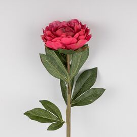 Искусственные пионы с эфектом живого прикосновения, темно-розовые, 67 см, изображение 2 ᐒ купить на  ❤ Like7km.com.ua