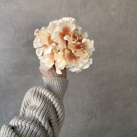 Головка гортензии, бежевая, 16 см, изображение 4 ᐒ купить на  ❤ Like7km.com.ua