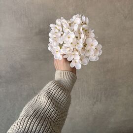 Головка гортензии мелкоцветная, кремовая, 14 см, изображение 4 ᐒ купить на  ❤ Like7km.com.ua