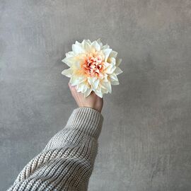 Головка георгина, бежевая, 15 см, изображение 4 ᐒ купить на  ❤ Like7km.com.ua