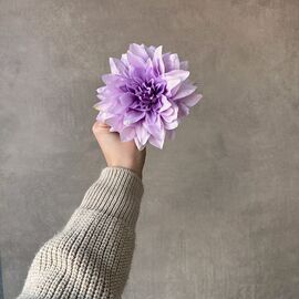 Головка георгина, сиреневая, 15 см, изображение 4 ᐒ купить на  ❤ Like7km.com.ua