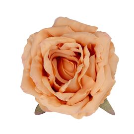 Головка розы, оранжевая, 11 см, изображение 2 ᐒ купить на  ❤ Like7km.com.ua