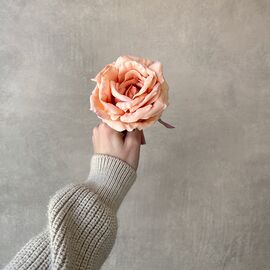 Головка розы, оранжевая, 11 см, изображение 4 ᐒ купить на  ❤ Like7km.com.ua