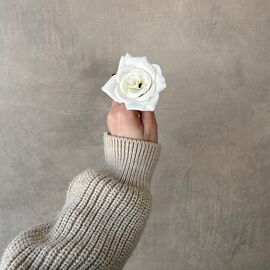 Головка розы, белая, 7,5 см, изображение 4 ᐒ купить на  ❤ Like7km.com.ua