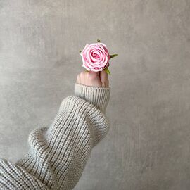 Головка розы, розовая, 6 см, изображение 4 ᐒ купить на  ❤ Like7km.com.ua