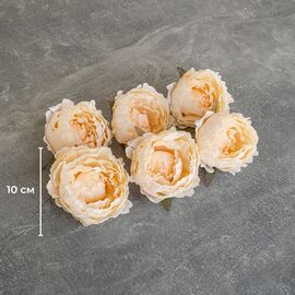 Головка пиона, кремовая, 10 см, изображение 4 ᐒ купить на  ❤ Like7km.com.ua