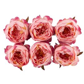 Головка пионообразной розы, розовая, 9 см, изображение 2 ᐒ купить на  ❤ Like7km.com.ua