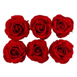 Головка розы красная 10 см, изображение 2 ᐒ купить на  ❤ Like7km.com.ua