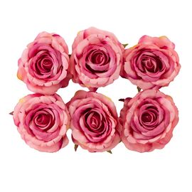 Головка розы, темно-розовая, 8 см, изображение 2 ᐒ купить на  ❤ Like7km.com.ua