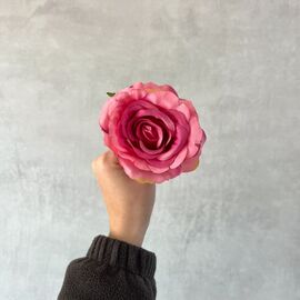 Головка розы, темно-розовая, 8 см, изображение 5 ᐒ купить на  ❤ Like7km.com.ua