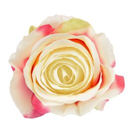 Головка розы, бело-розовая, 8 см, изображение 3 ᐒ купить на  ❤ Like7km.com.ua