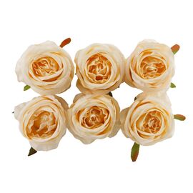 Головка розы, кремовая, 9 см, изображение 2 ᐒ купить на  ❤ Like7km.com.ua