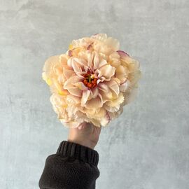 Головка пиона, бежево-сиреневая, 17 см, изображение 5 ᐒ купить на  ❤ Like7km.com.ua