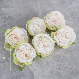 Головка пиона, бело-зеленая, 9 см, изображение 5 ᐒ купить на  ❤ Like7km.com.ua