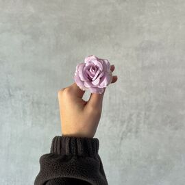Головка розы, светло-сиреневая, 5 см, изображение 5 ᐒ купить на  ❤ Like7km.com.ua