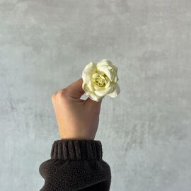 Головка розы, белая, 5 см, изображение 5 ᐒ купить на  ❤ Like7km.com.ua