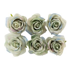 Головка розы, голубая, 8 см, изображение 2 ᐒ купить на  ❤ Like7km.com.ua