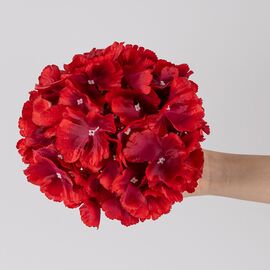 Головка гортензии, красная, 20 см, изображение 4 ᐒ купить на  ❤ Like7km.com.ua